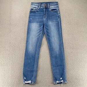 Kancan- ultra high-rise, straight leg jeans. Size 27. Never worn, no tags
